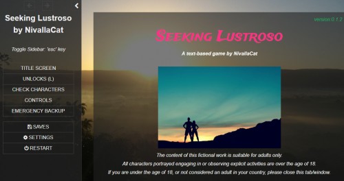 Nivallacat - Seeking Lustroso v0.1.22b Porn Game