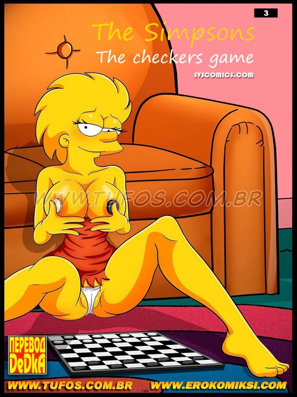 Croc - The Simpsons checkers game between bro and sis Porn Comic